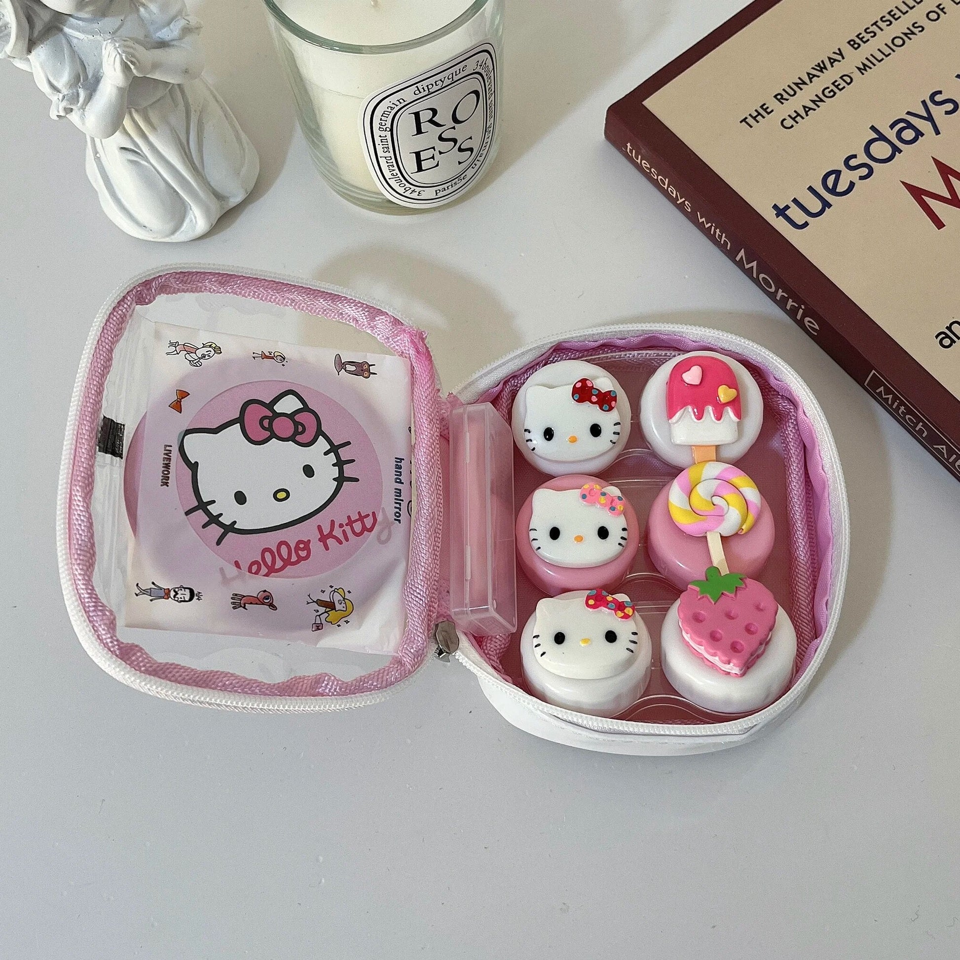 Kawaii Hello Kitty Contact Lenses Case - KAWAII LULU