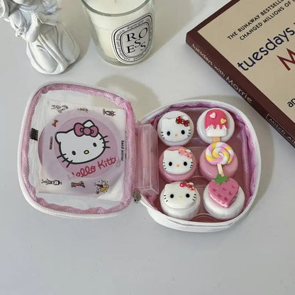 Kawaii Hello Kitty Contact Lenses Case - KAWAII LULU