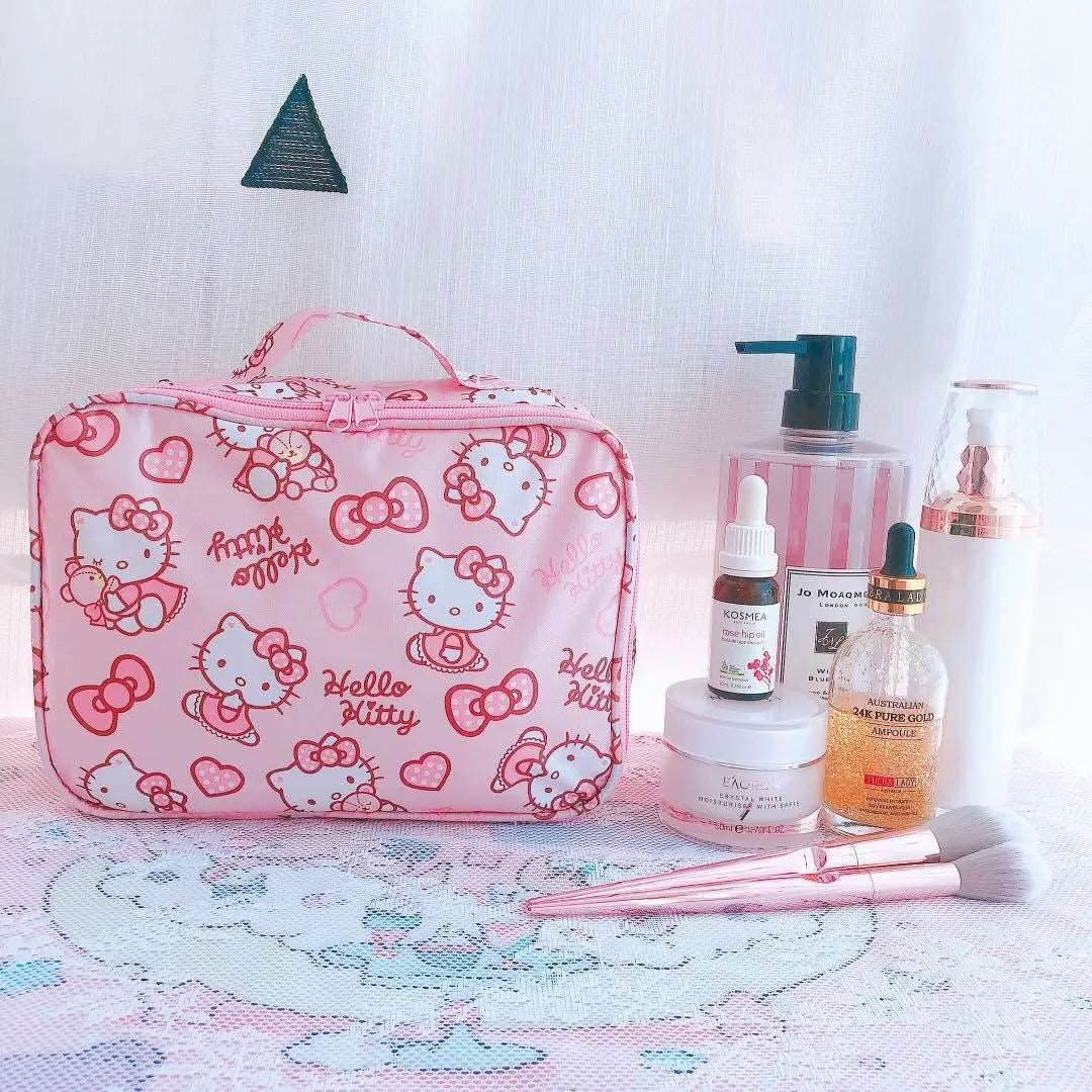 Kawaii Hello Kitty Cosmetic Bag - KAWAII LULU