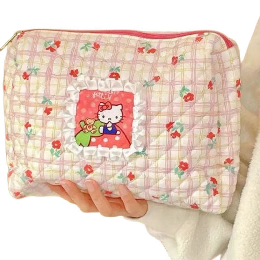 Kawaii Hello Kitty Cosmetic Bag - KAWAII LULU