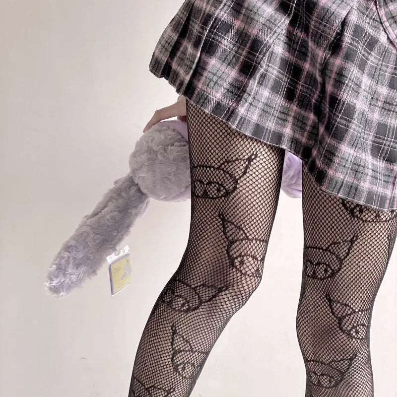 Kawaii Hello Kitty Fishnet Tights - KAWAII LULU