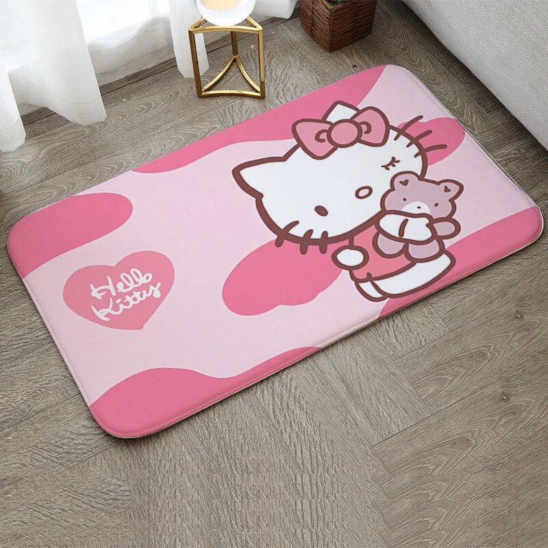 Sanrio hello kitty floor mat (Pink), Furniture & Home Living, Home