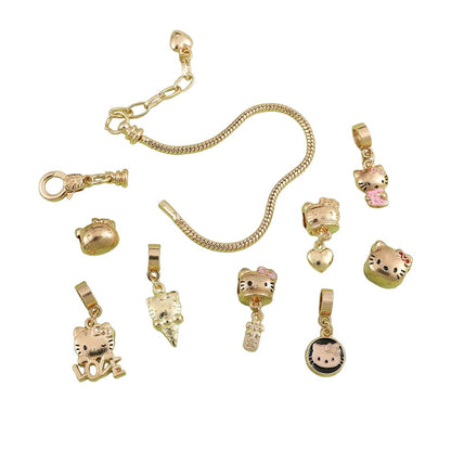 Kawaii Hello Kitty Gold Plated Bracelet - KAWAII LULU