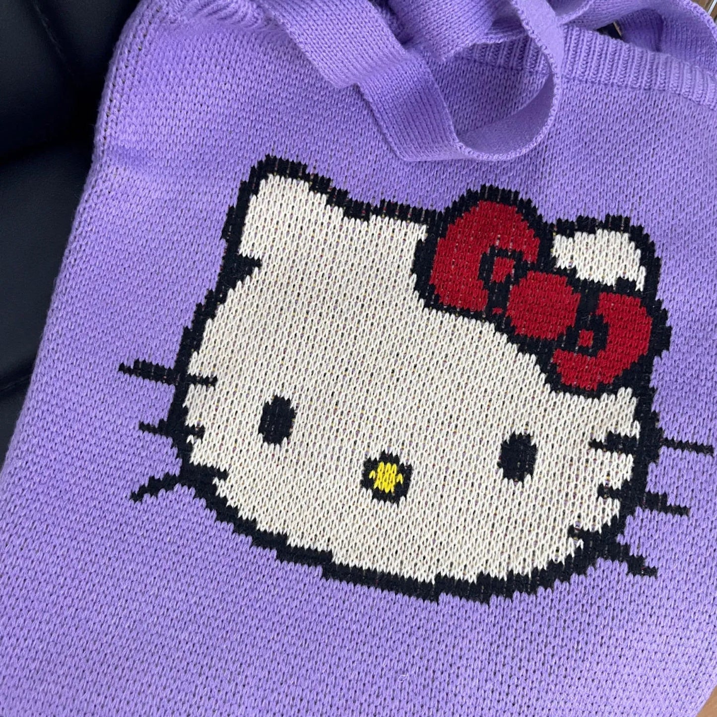 Kawaii Hello Kitty Knitted Bag - KAWAII LULU