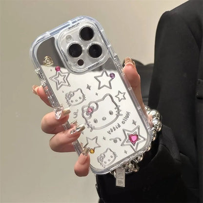 Kawaii Hello Kitty Mirror iPhone Case - KAWAII LULU