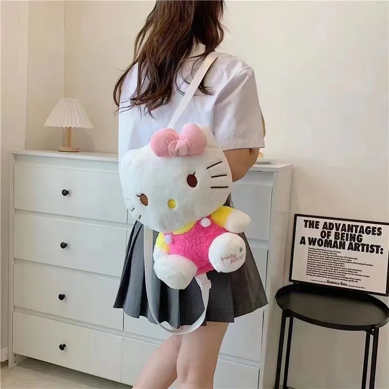 Kawaii Hello Kitty Plush Doll Backpack - KAWAII LULU