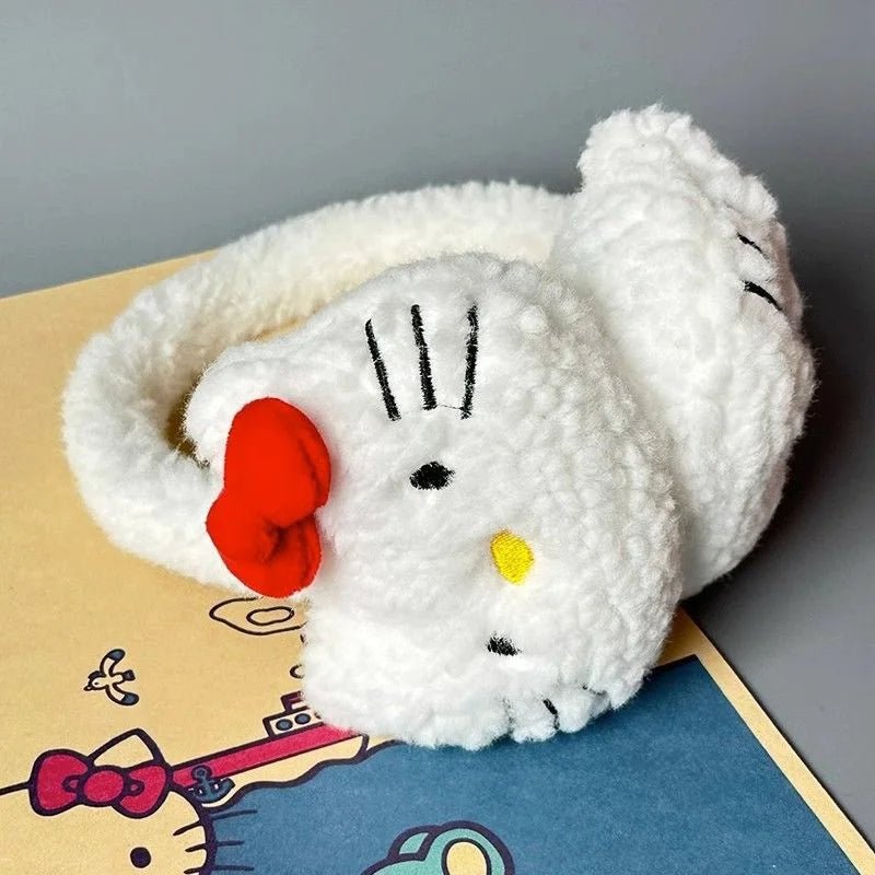 Kawaii Hello Kitty Plush Earmuffs - KAWAII LULU