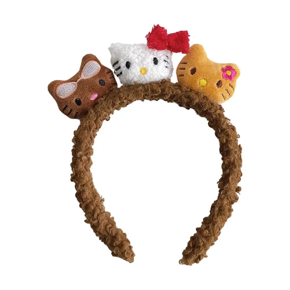 Kawaii Hello Kitty Plush Hairband - KAWAII LULU