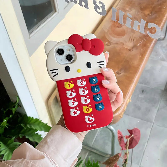 Kawaii Hello Kitty Red iPhone Case - KAWAII LULU