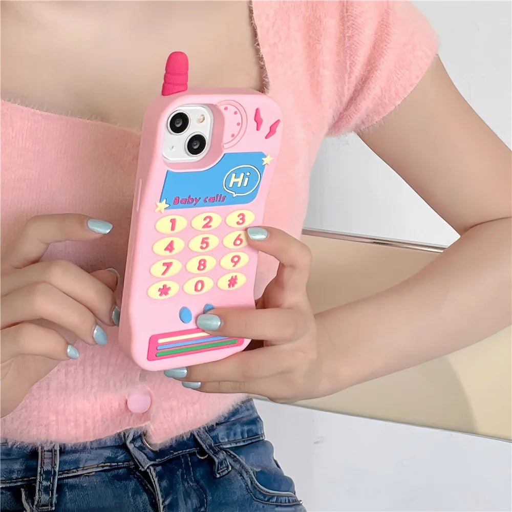 Kawaii Hello Kitty Retro iPhone Case with Doll - KAWAII LULU