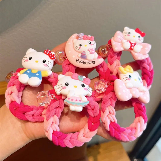 Kawaii Hello Kitty Rope Hair Ring - KAWAII LULU