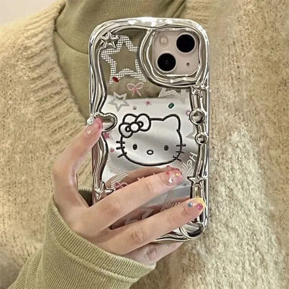 Kawaii Hello Kitty Silver iPhone Case - KAWAII LULU