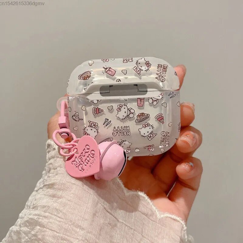 Kawaii Hello Kitty Transparent AirPods Case - KAWAII LULU