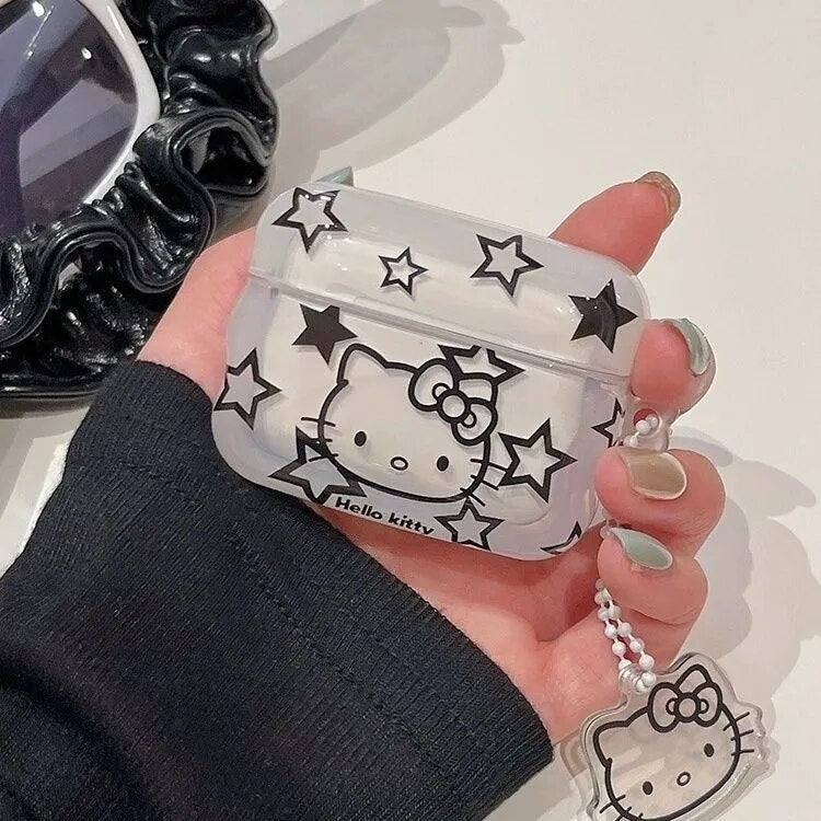 Kawaii Hello Kitty Transparent AirPods Case - KAWAII LULU