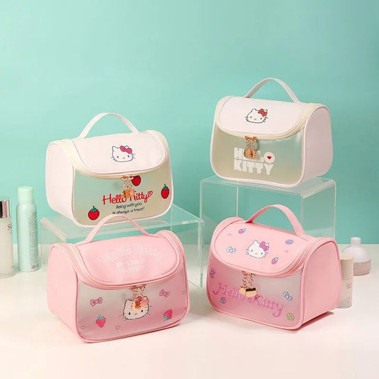 Kawaii Hello Kitty Waterproof Makeup Bag - KAWAII LULU