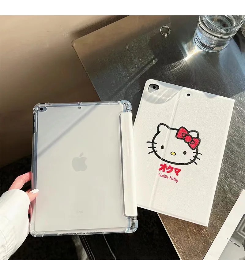 Kawaii Hello Kitty White iPad with Pen Slot - KAWAII LULU