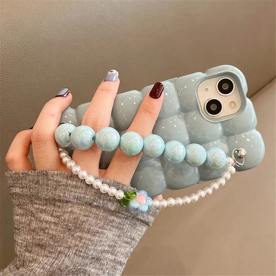 Kawaii iPhone Case with Pearl Bracelet - KAWAII LULU