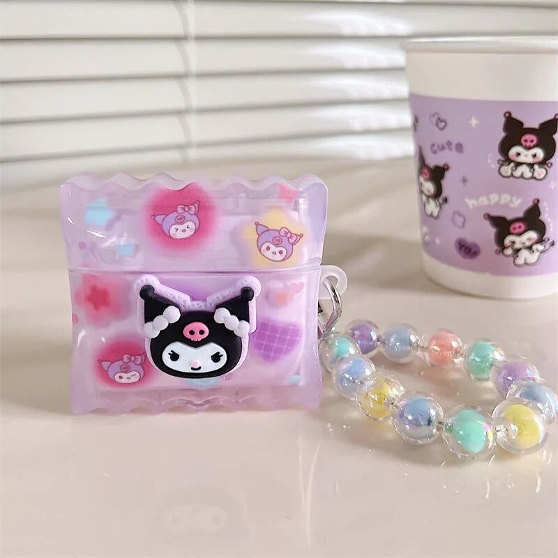 Kawaii Kuromi AirPods Case with Bracelet - KAWAII LULU