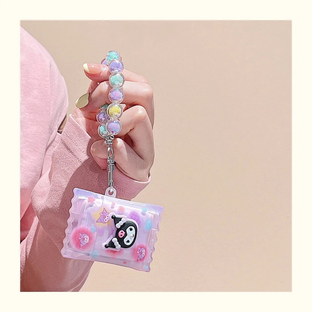 Kawaii Kuromi AirPods Case with Bracelet - KAWAII LULU