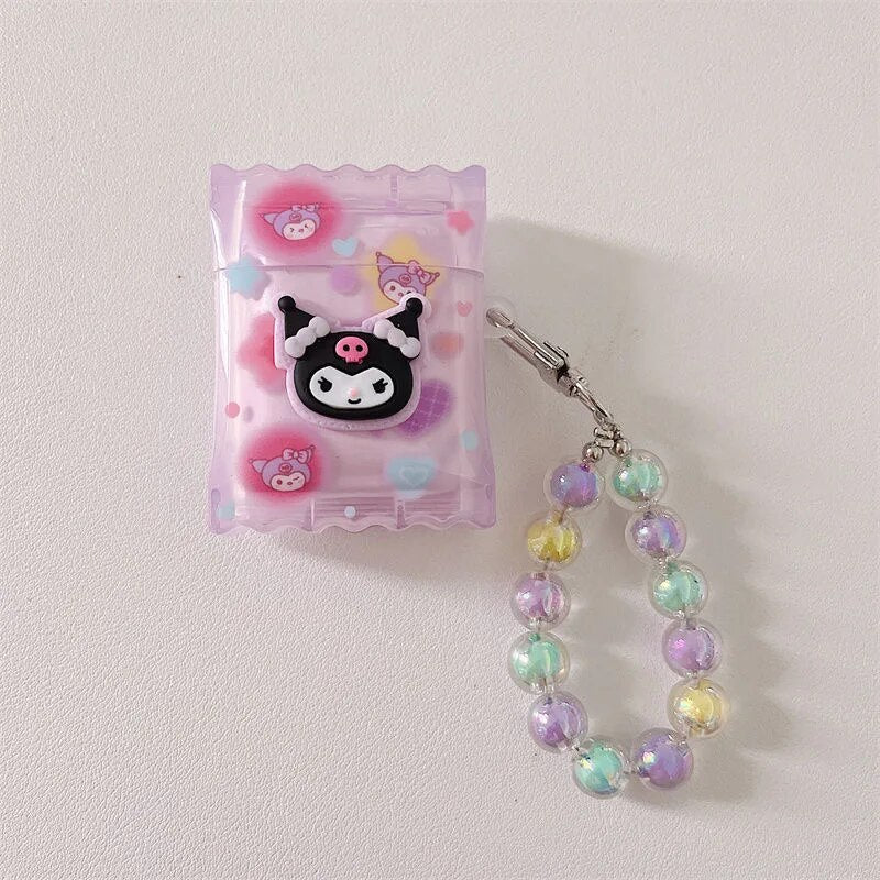 Kawaii Kuromi AirPods Case with Bracelet - KAWAII LULU