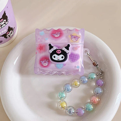 Kawaii Kuromi AirPods Case with Bracelet - KAWAII LULU