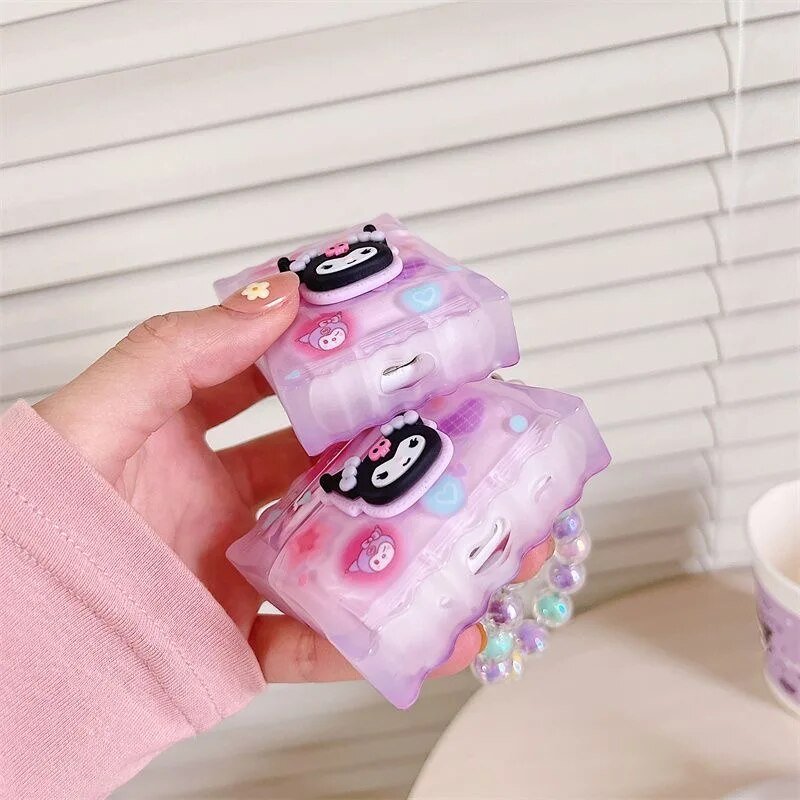 Kawaii Kuromi AirPods Case with Bracelet - KAWAII LULU