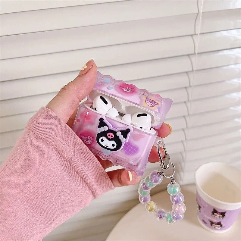 Kawaii Kuromi AirPods Case with Bracelet - KAWAII LULU