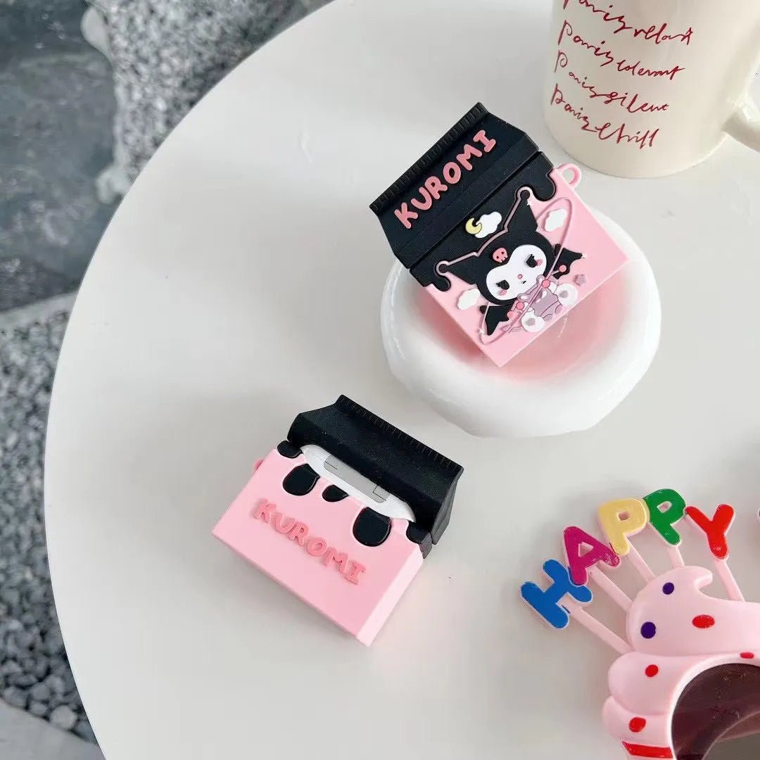 Kawaii Kuromi Milk Pack AirPods Case - KAWAII LULU