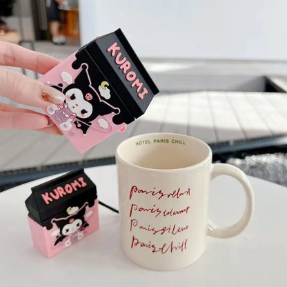 Kawaii Kuromi Milk Pack AirPods Case - KAWAII LULU