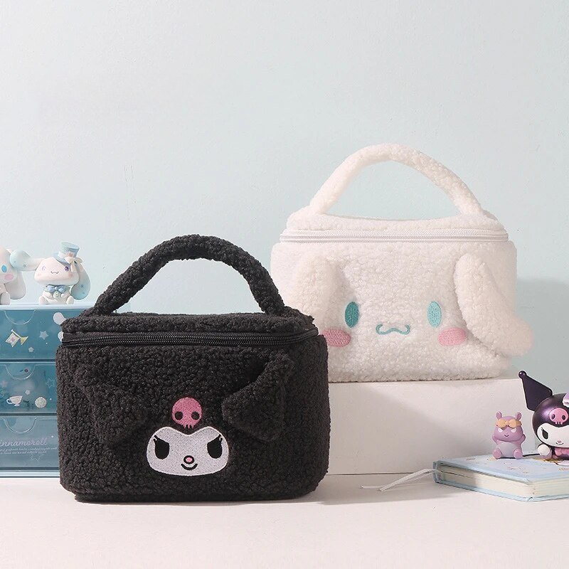 Kawaii Makeup Bag (Kuromi & Cinnamoroll) - KAWAII LULU