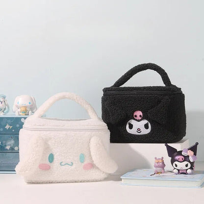 Kawaii Makeup Bag (Kuromi & Cinnamoroll) - KAWAII LULU