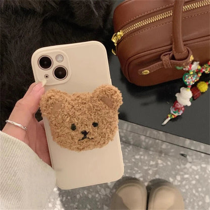 Kawaii Plush Bear Mobile Phone Griptok - KAWAII LULU