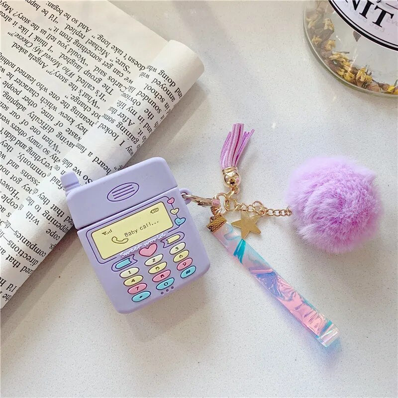 Kawaii Retro Mobile Phone AirPods Case - KAWAII LULU