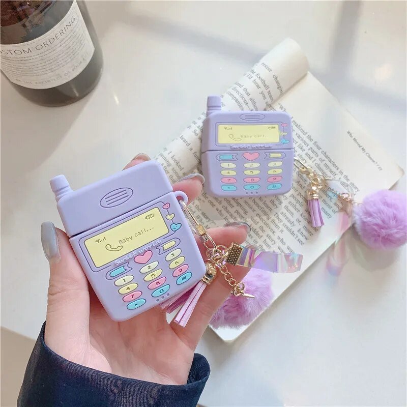 Kawaii Retro Mobile Phone AirPods Case - KAWAII LULU