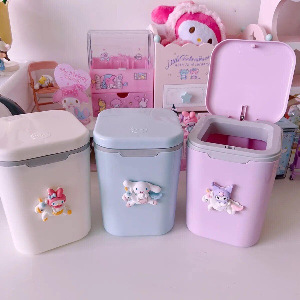 Kawaii Sanrio Desktop Trash Can - KAWAII LULU