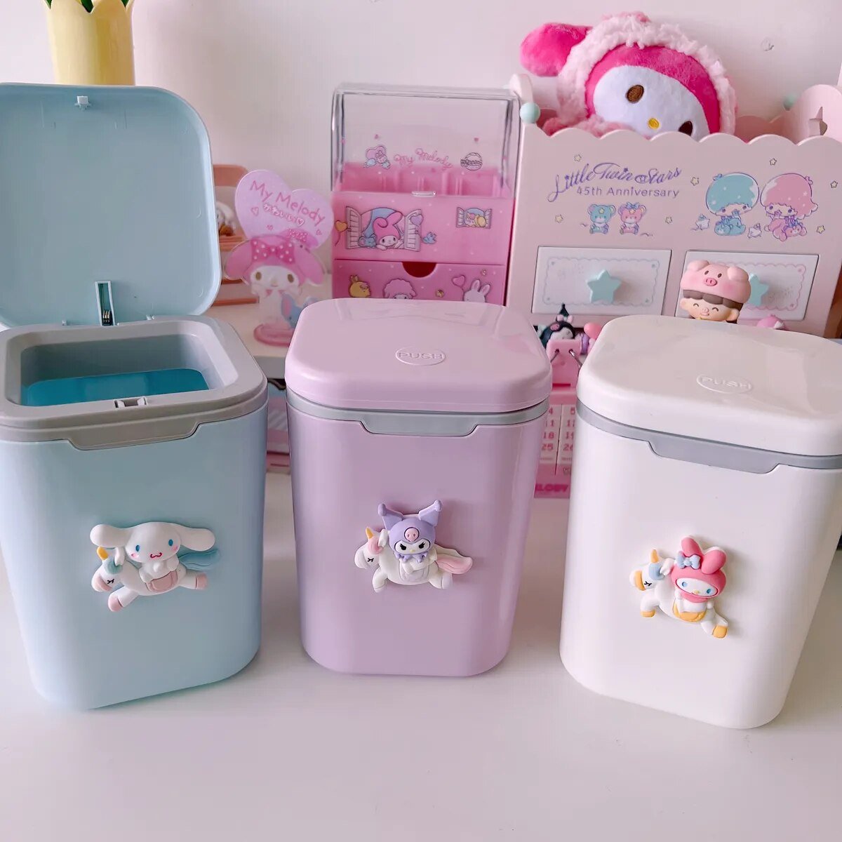 Kawaii Sanrio Desktop Trash Can - KAWAII LULU