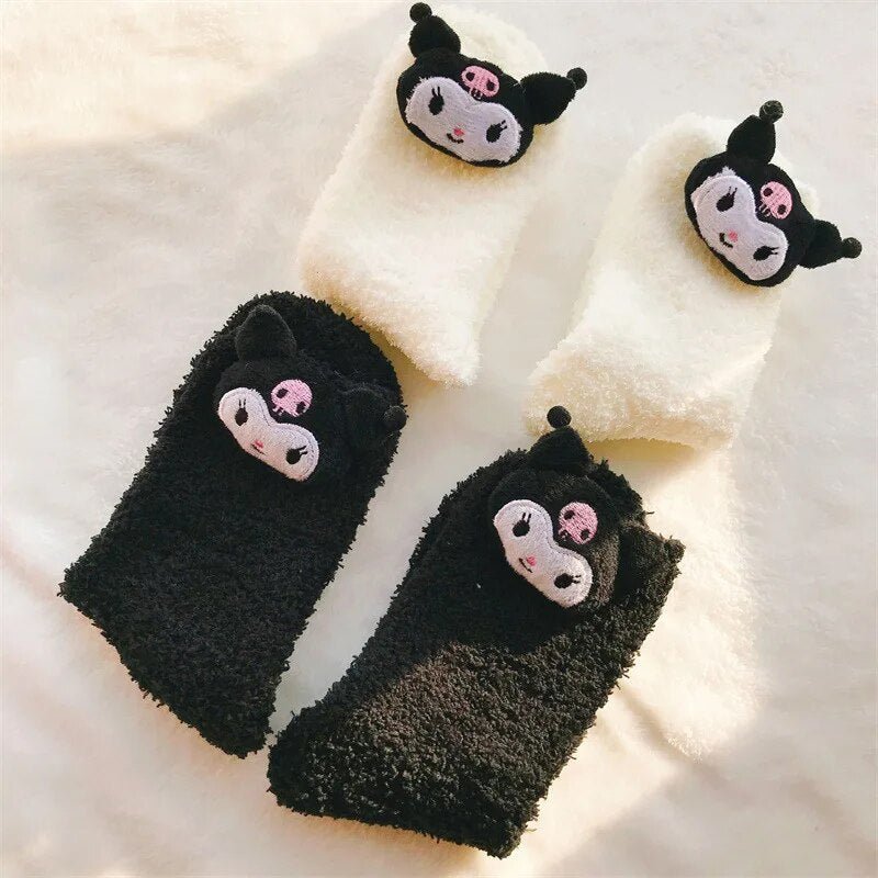 Kawaii Sanrio Plush Socks - KAWAII LULU