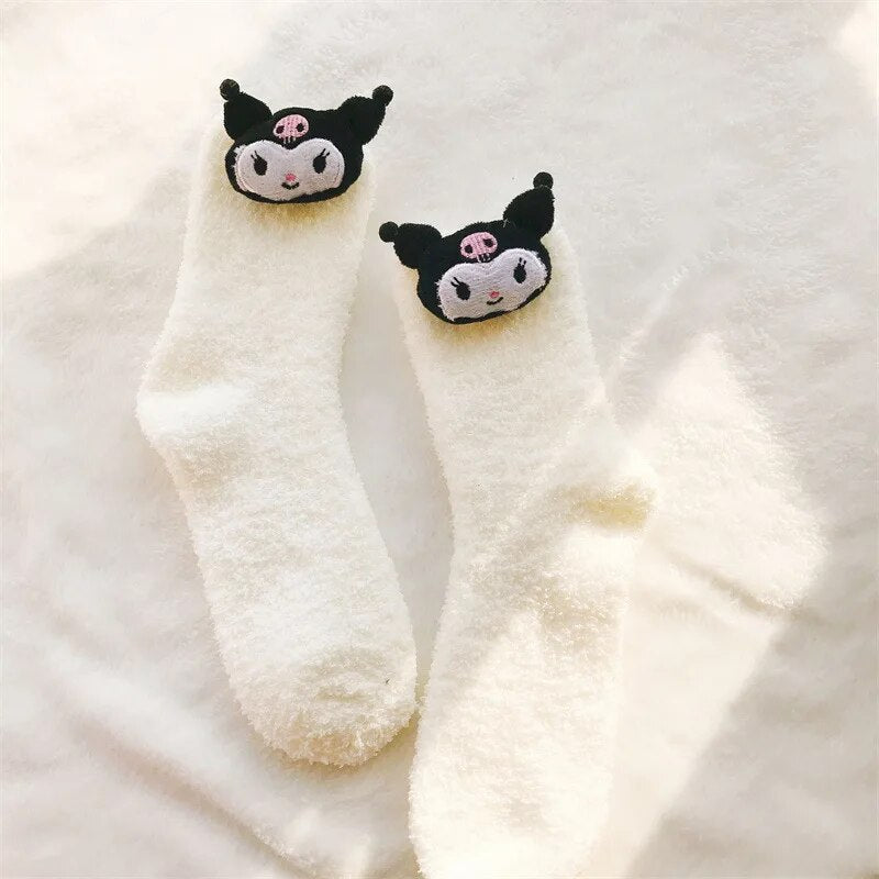 Kawaii Sanrio Plush Socks - KAWAII LULU