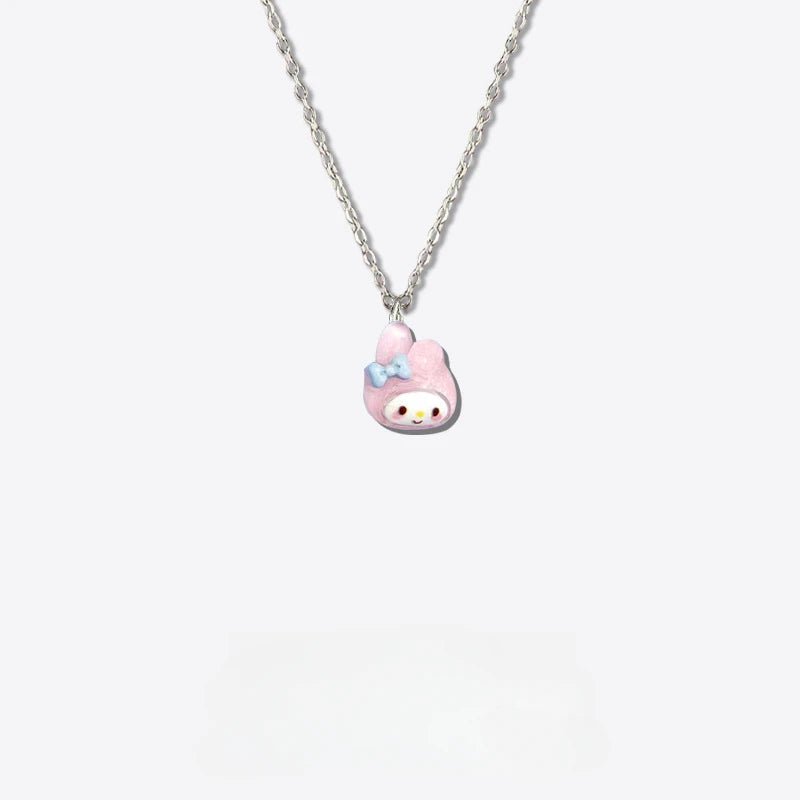 Kawaii Hello Kitty Necklace (Black & White)