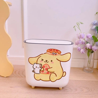 Kawaii Short-Legged Sanrio Trash Can - KAWAII LULU