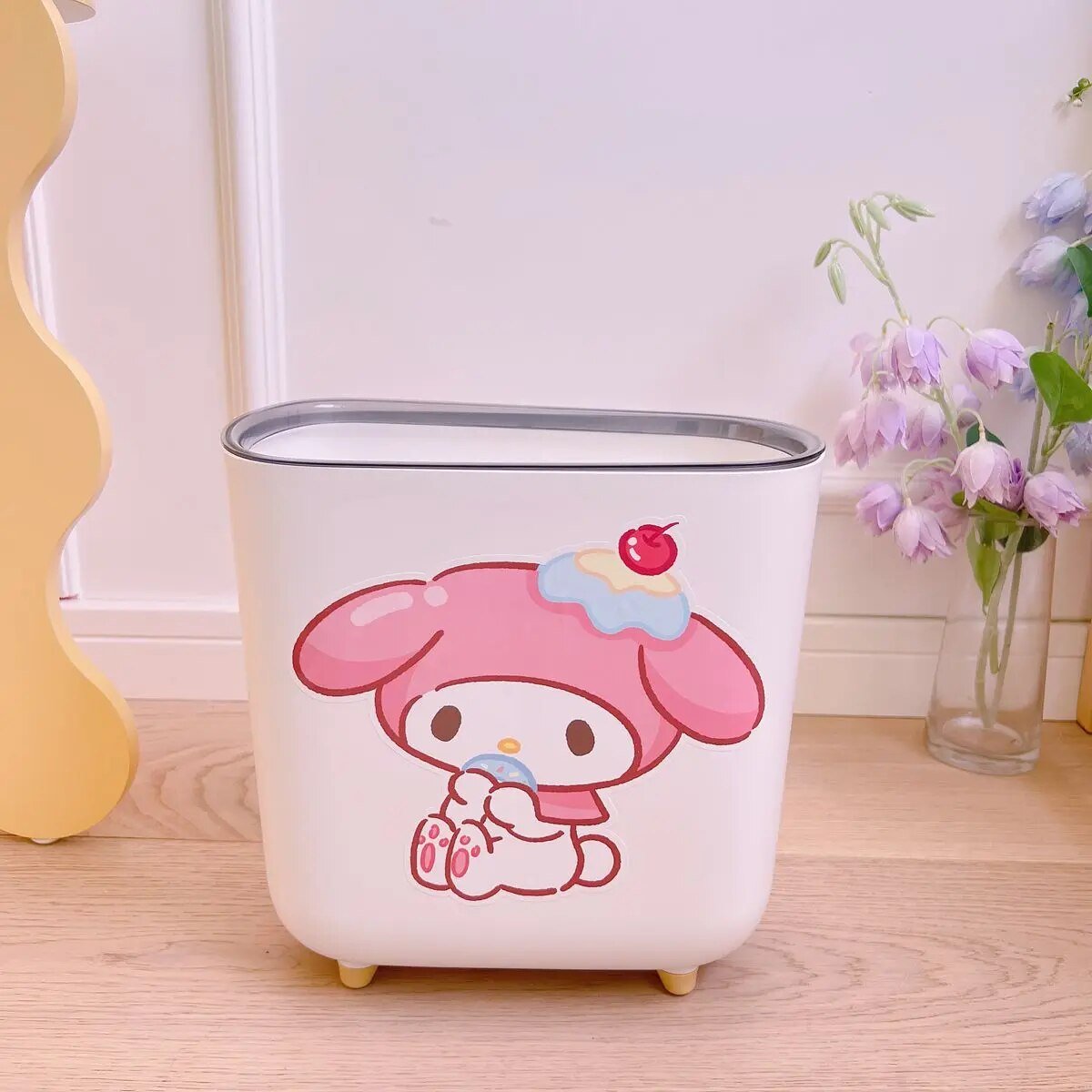 Kawaii Short-Legged Sanrio Trash Can - KAWAII LULU