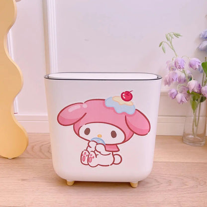 Kawaii Short-Legged Sanrio Trash Can - KAWAII LULU